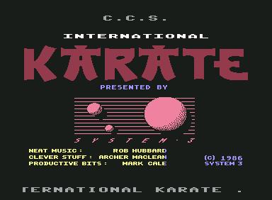 International Karate - C64 Game
