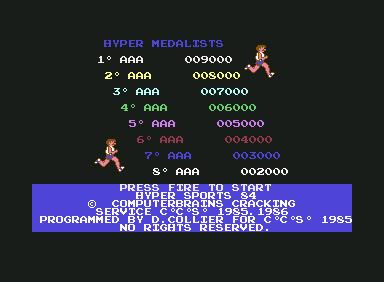 Hyper Sports - C64 Game