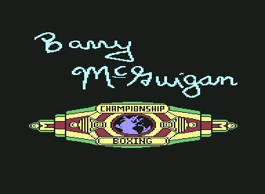 World Championship Boxing - C64 Game